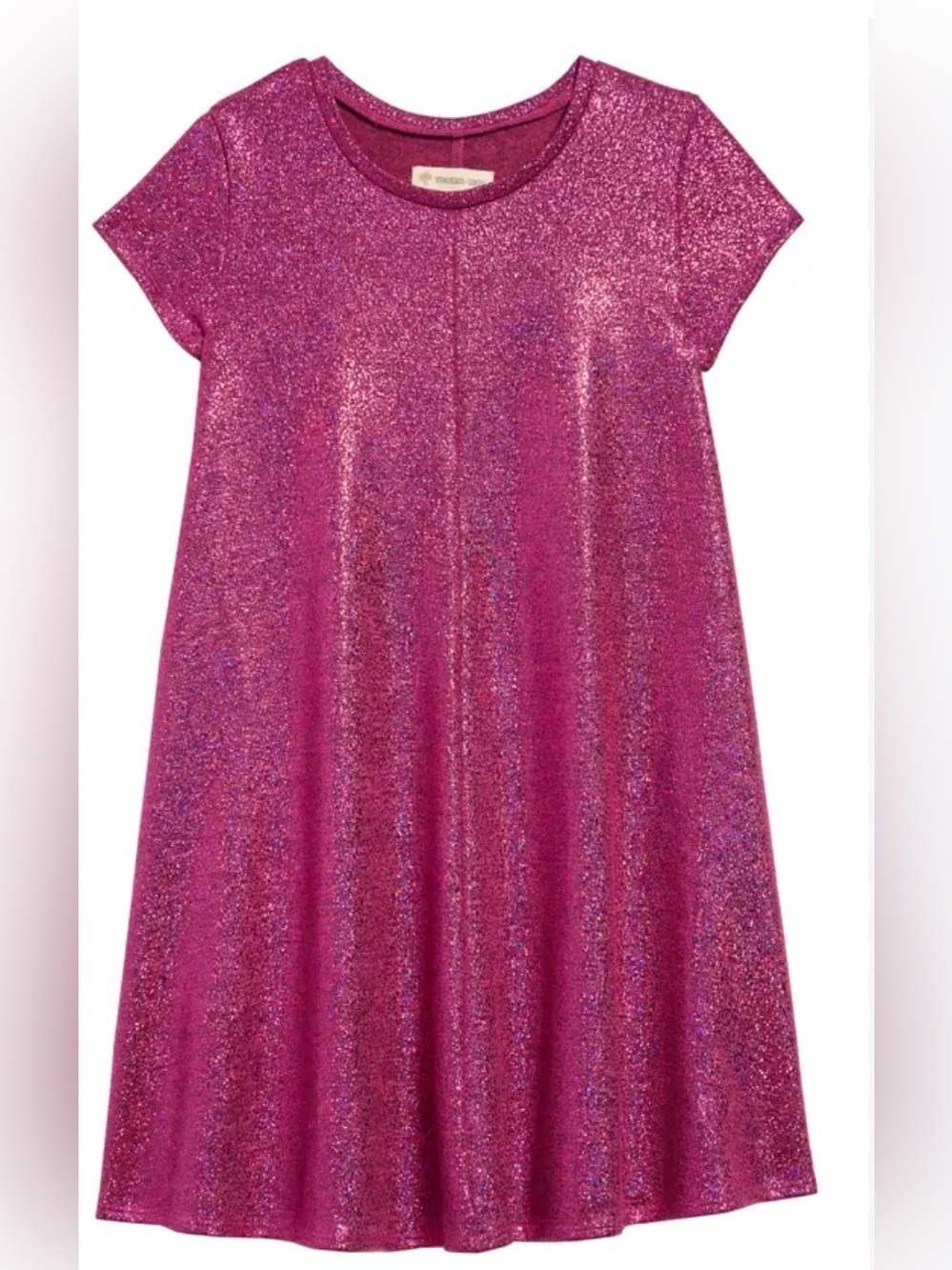 Tucker + Tate Girls Glitter sparkle Swing Dress in Magenta Sz 5